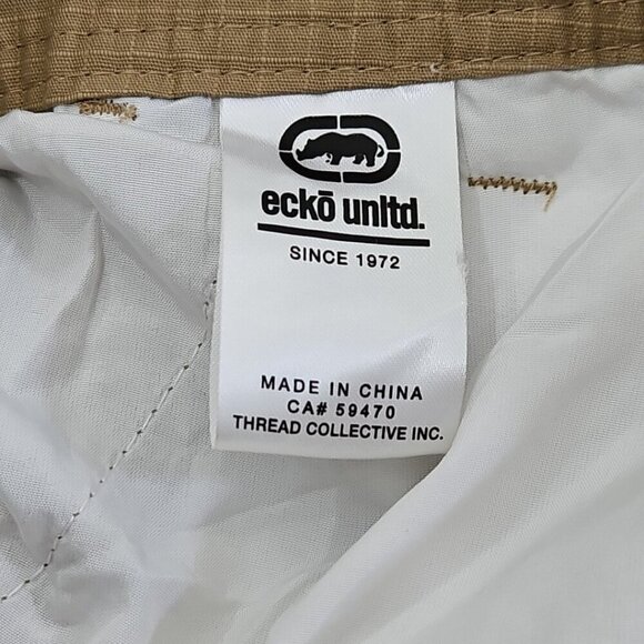 Ecko Unltd Cargo Utility Tactical Shorts Men's 36 Tan Belted 12" Inseam NEW NWT - Picture 16 of 16